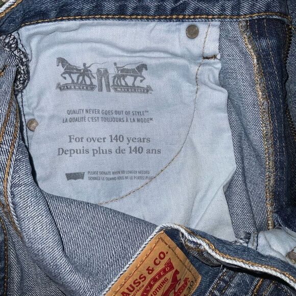 levi 516 34w 30l denim jeans levi strauss levi’s‎ cotton straight leg - Picture 4 of 8